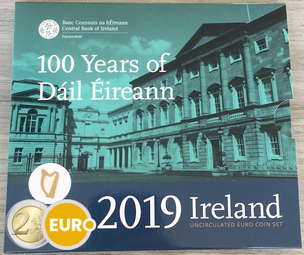 Série euro BU FDC Irlande 2019 + 2 euros Dail