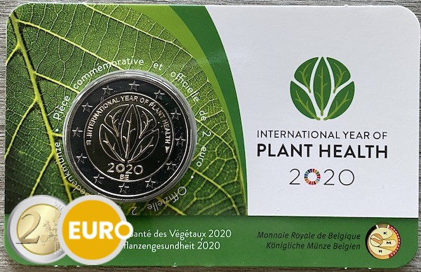 2 euros Belgique 2020 - Santé des Plantes BU FDC Coincard FR