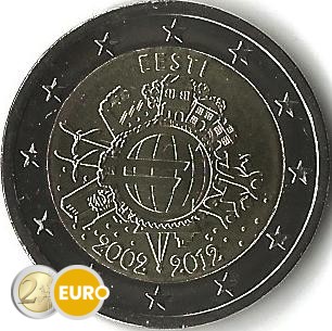 2 euro Estonie 2012 - 10 ans euro UNC