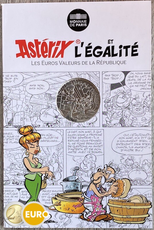 10 euros France 2015 - Asterix égalité La Zizanie - en cartelette