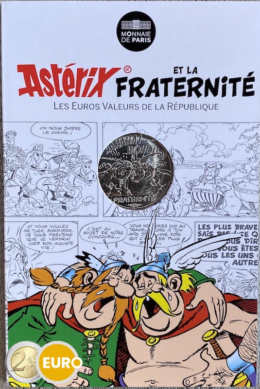 10 euros France 2015 - Asterix fraternité Chez les Belges - en cartelette