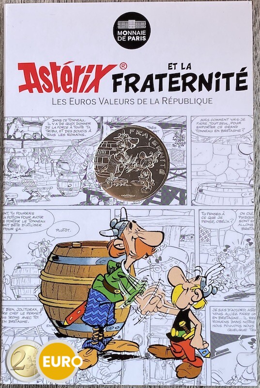 10 euros France 2015 - Asterix fraternité Chez les Bretons - en cartelette