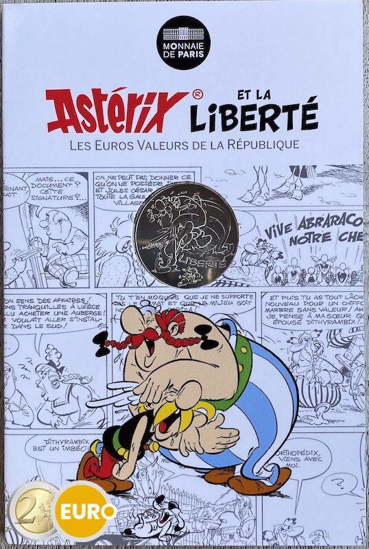 10 euros France 2015 - Asterix Liberté Le Cadeau de César - en cartelette