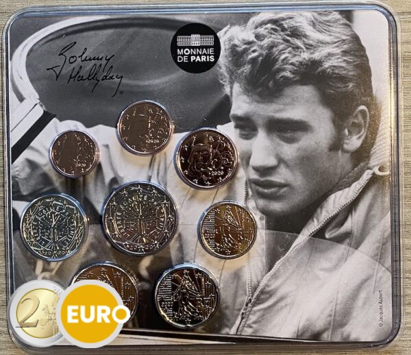 Série euro BU FDC miniset France 2020 Johnny Hallyday voiture