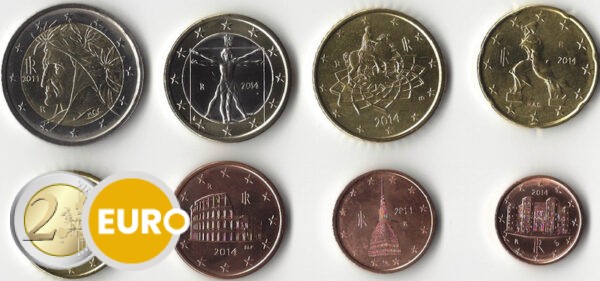 Série euro UNC Italie 2014