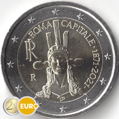 2 euros Italie 2021 - 150 ans Rome Capitale UNC