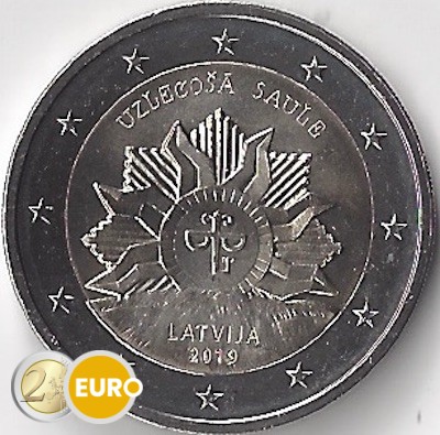 2 euros Lettonie 2019 - Armoiries Lever du Soleil UNC