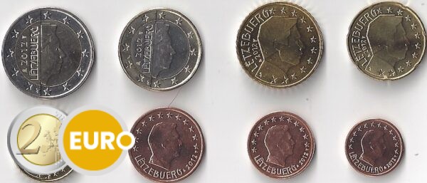 Série euro UNC Luxembourg 2012