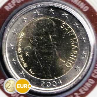 2 euros Saint-Marin 2004 - Bartolomeo Borghesi BU FDC