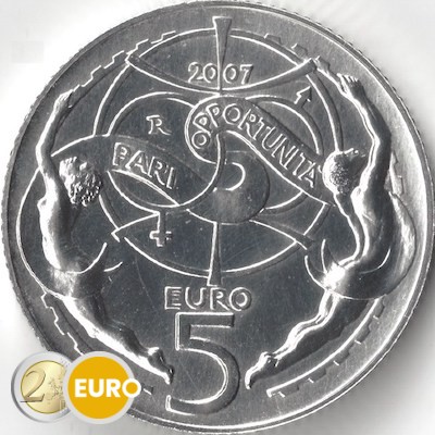 5 euros Saint-Marin 2007 - Egalité des Chances UNC