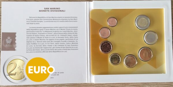 Série euro BU FDC Saint-Marin 2017