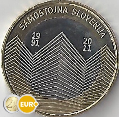 3 euros Slovénie 2011 - Indépendance UNC