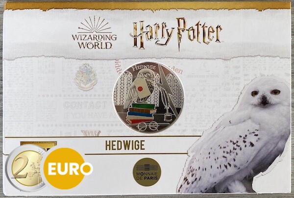 50 euros France 2021 - Harry Potter Hedwige BE Proof Argent colorisé