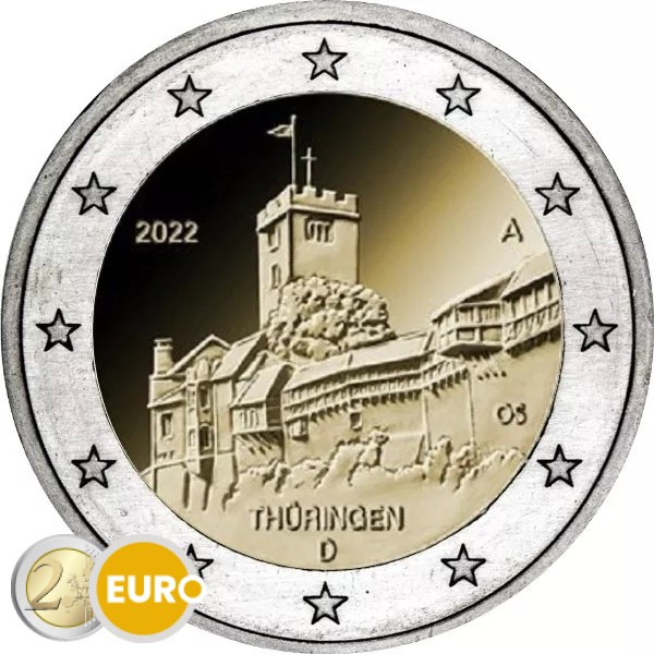 2 euros Allemagne 2022 - A Thuringe UNC