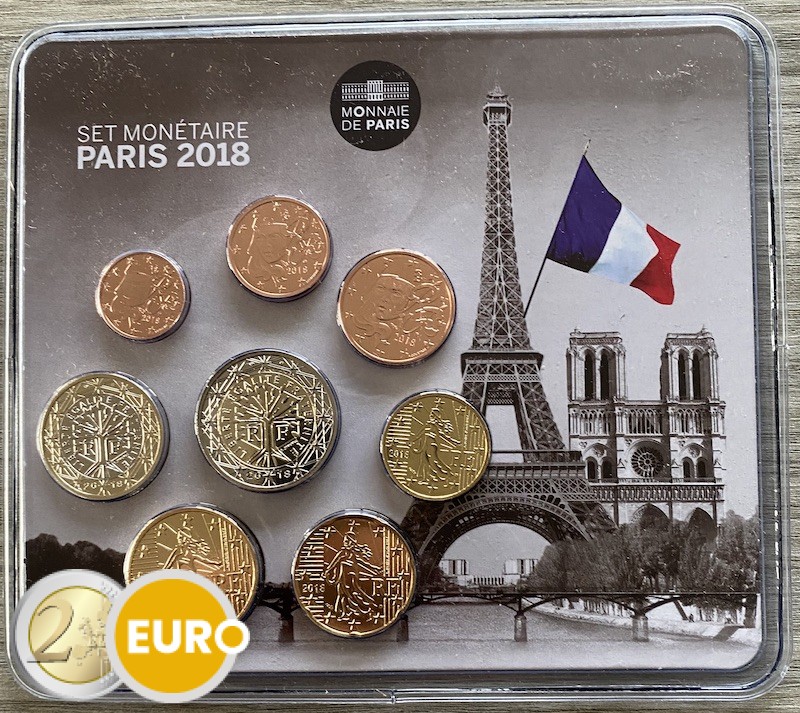 Série euro BU FDC France 2018 - Paris