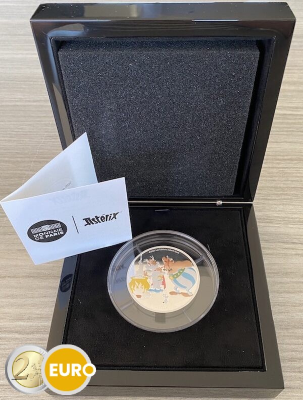 50 euros France 2022 - Astérix BE Proof 5Oz Argent colorisé