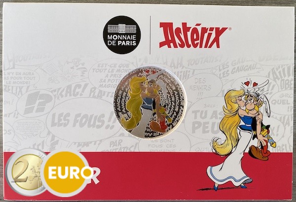 50 euros France 2022 - Astérix Amour BE Proof Argent colorisé