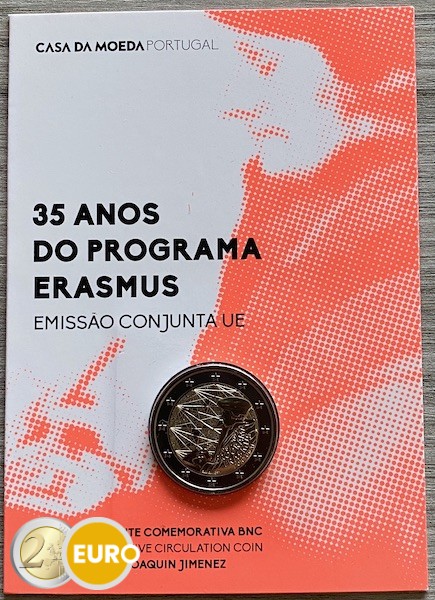 2 euros Portugal 2022 - Erasmus BU FDC Coincard