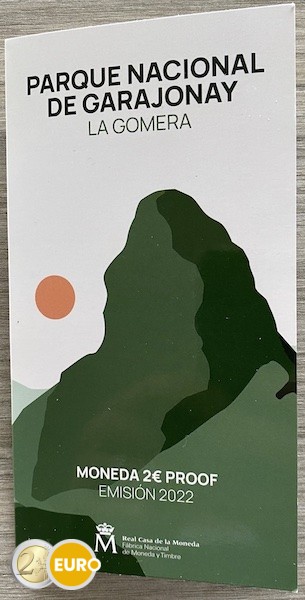 2 euros Espagne 2022 - Parc national de Garajonay BE Proof