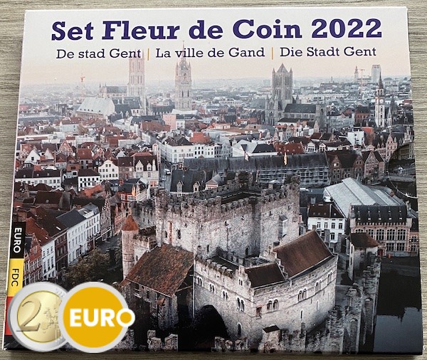 Série euro BU FDC Belgique 2022 Gand