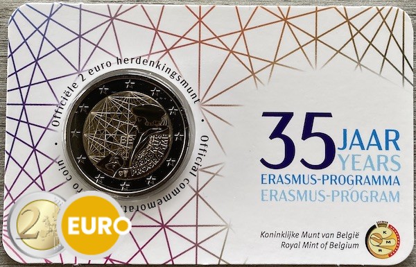2 euros Belgique 2022 - Erasmus BU FDC Coincard NL