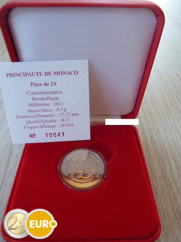 2 euros Monaco 2011 - Mariage BU FDC