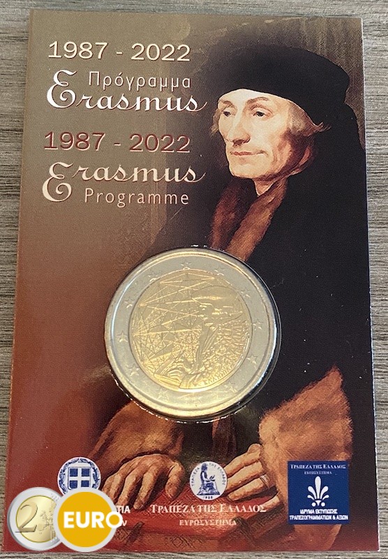 2 euros Grèce 2022 - Erasmus BU FDC Coincard