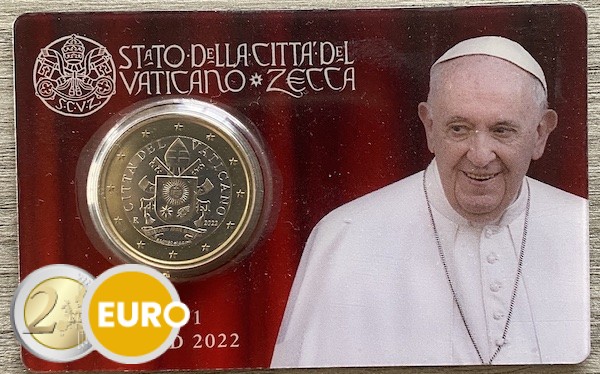 1 euro Vatican 2022 coincard nr 01