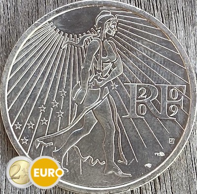 25 euros France 2009 - Semeuse en marche UNC