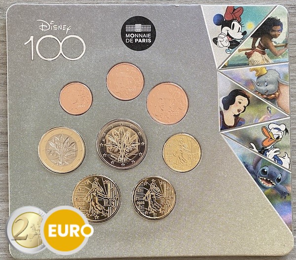 Série euro BU FDC France 2023 - 100 ans Disney