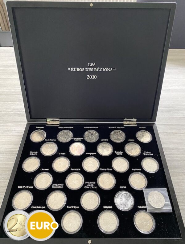 27 x 10 euros France 2010 - Régions de France UNC + Coffret