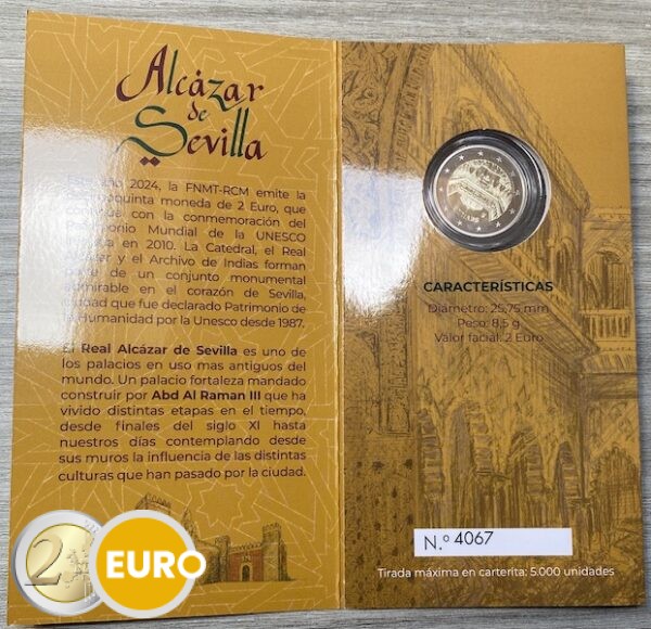 2 euros Espagne 2024 - Cathédrale de Séville BE Proof