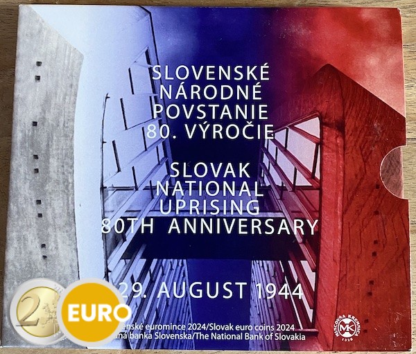 Série euro BU FDC Slovaquie 2024 - Soulèvement national slovaque