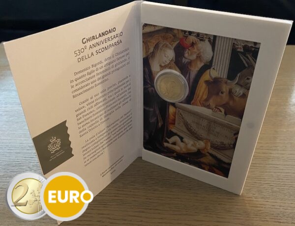 2 euros Saint-Marin 2024 - Ghirlandaio BU FDC