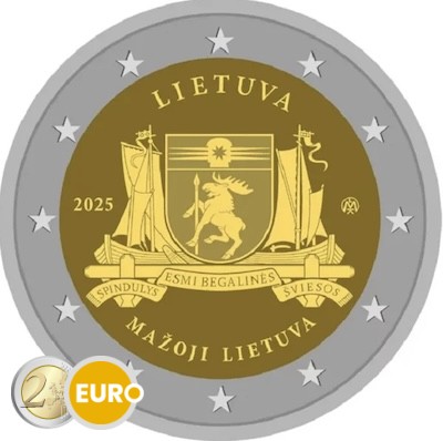 2 euros Lituanie 2025 - Mažoji Lietuva UNC