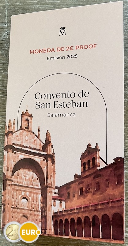 2 euros Espagne 2025 - Vieille ville de Salamanque BE Proof