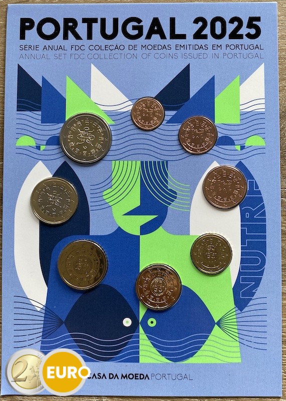 Série euro BU FDC Portugal 2025