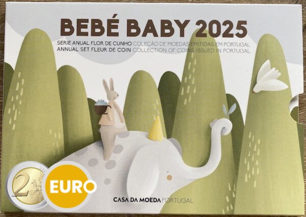 Série euro BU FDC Portugal 2025 série Bébé