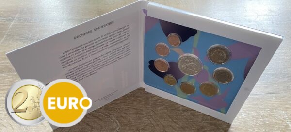 Série euro BU FDC Saint-Marin 2025 + 5 euros orchidée