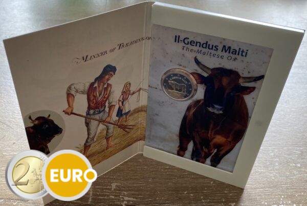 2 euros Malte 2025 - Bœuf maltais BU FDC Coincard