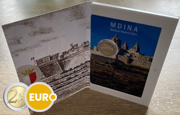 2 euros Malte 2025 - Mdina BU FDC Coincard