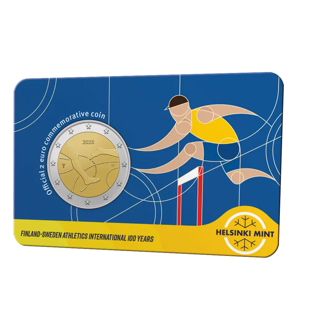 2 euros Finlande 2025 - Jeux d'Athlétisme BU FDC Coincard EN