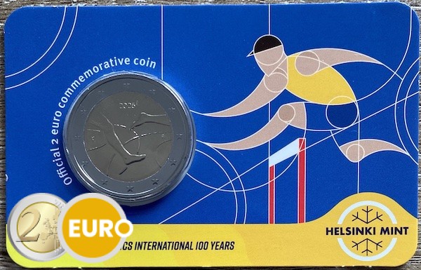 2 euros Finlande 2025 - Jeux d'Athlétisme BU FDC Coincard EN