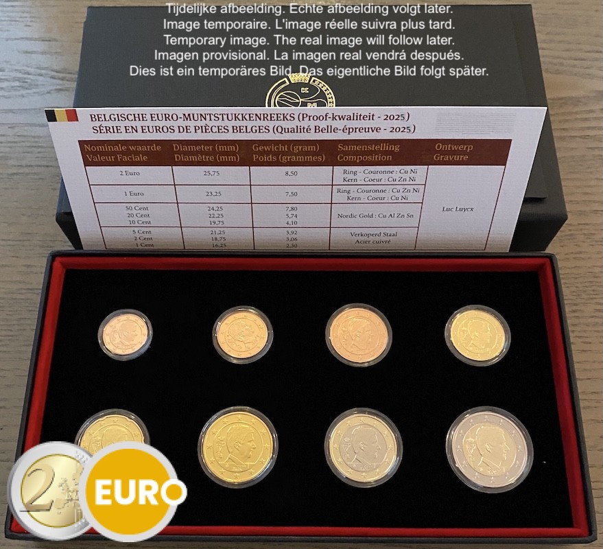 Série euro BE Proof Belgique 2025