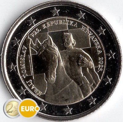 2 euros Croatie 2025 - 1100 ans Croatie UNC