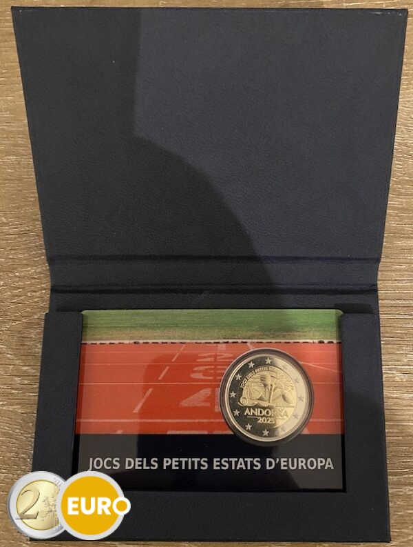 2 euros Andorre 2025 - Jeux des petits États d'Europe BE Proof