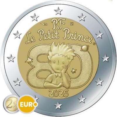 2 euros France 2026 - Petit Prince BU FDC Coincard