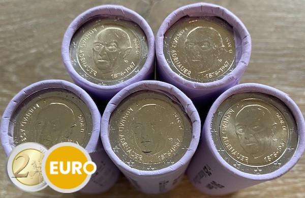 Rouleaux 2 euros Allemagne 2026 - ADFGJ Konrad Adenauer