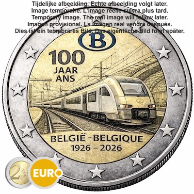 2 euros Belgique 2026 - SNCB BU FDC Coincard NL