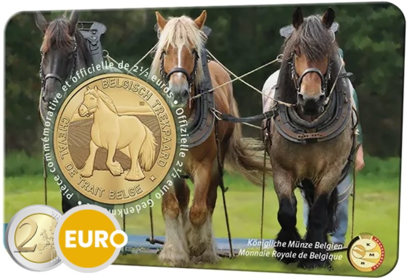 2,50 euros Belgique 2026 - Le trait belge BU FDC Coincard FR